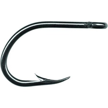 Mustad Classic O'Shaughnessy Live Bait Hook, Size 10, Beak Point, Heavy Wire, Ringed Eye, Black Nickel, 8 8PK 94151-BN-1/0-8